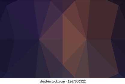 Dark Purple vector hexagon mosaic cover. Colorful abstract illustration with gradient. The elegant pattern can be used as part of a brand book.