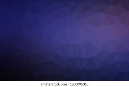 Dark Purple vector hexagon mosaic cover. An elegant bright illustration with gradient. A completely new design for your business.
