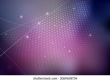 Vector morado oscuro Ilustración con un conjunto de círculos abstractos coloridos y brillantes. Hermosa ilustración de color con círculos borrosos en estilo natural. Fondo de escritorio para un teléfono móvil.