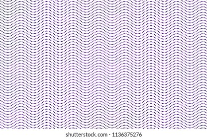 Dark Purple vector illustration which consist of circles. Dotted gradient design for your business. Creative geometric background in halftone style with colored spots.