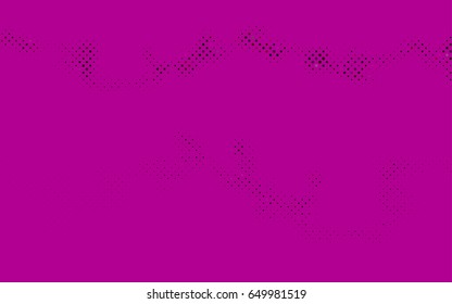 Dark Purple vector illustration which consist of circles. Dotted gradient design for your business. Creative geometric background in halftone style with colored spots.