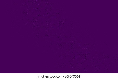 Dark Purple vector illustration which consist of circles. Dotted gradient design for your business. Creative geometric background in halftone style with colored spots.
