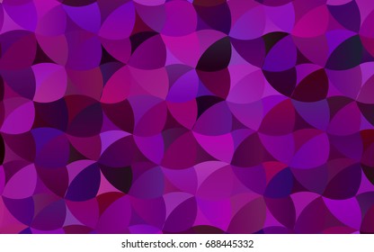 Dark Purple vector illustration which consist of circles. Dotted gradient design for your business. Creative geometric background in halftone style with colored spots.