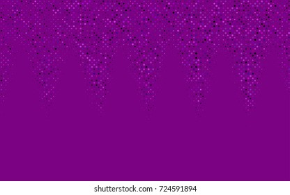 Dark Purple vector illustration which consist of circles. Dotted gradient design for your business. Creative geometric background in halftone style with colored spots.
