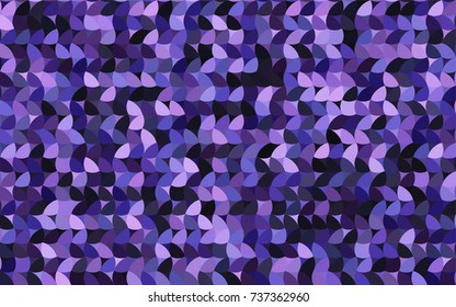 Dark Purple vector illustration which consist of circles. Dotted gradient design for your business. Creative geometric background in halftone style with colored spots.