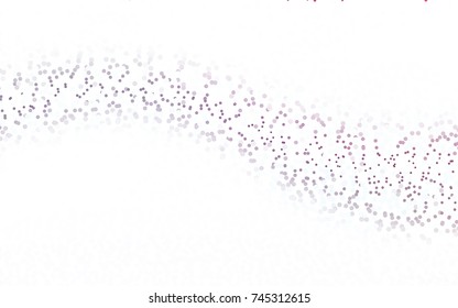 Dark Purple vector illustration which consist of circles. Dotted gradient design for your business. Creative geometric background in halftone style with colored spots.