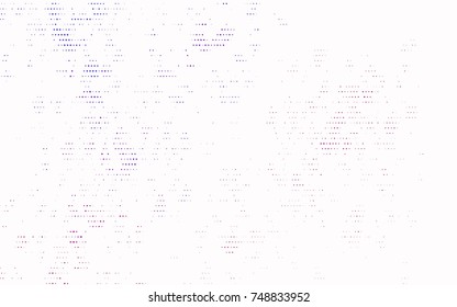 Dark Purple vector illustration which consist of circles. Dotted gradient design for your business. Creative geometric background in halftone style with colored spots.