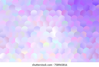 Dark Purple vector illustration which consist of circles. Dotted gradient design for your business. Creative geometric background in halftone style with colored spots.