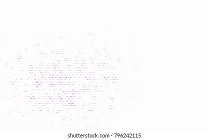 Dark Purple vector illustration which consist of circles. Dotted gradient design for your business. Creative geometric background in halftone style with colored spots.