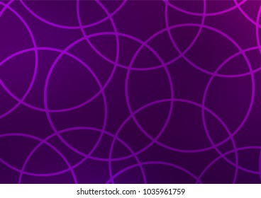 Dark Purple vector indian curved template. Decorative shining illustration with doodles on abstract template. The doodle design can be used for your web site.