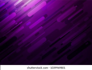 Dark Purple vector indian curved background. A vague abstract illustration with doodles in Indian style. The doodle design can be used for your web site.