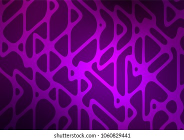 Dark Purple vector indian curved texture. An elegant bright illustration with lines in Natural style. The doodle design can be used for your web site.