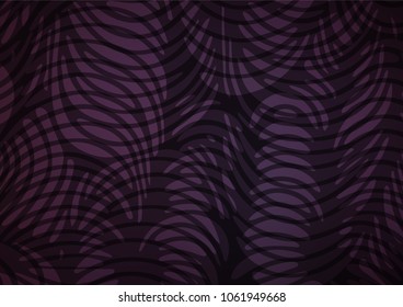 Dark Purple vector indian curved pattern. A completely new color illustration in doodle style. The completely new template can be used for your brand book.