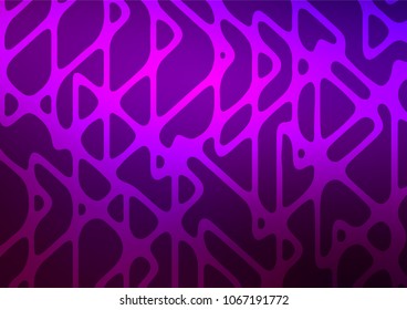 Dark Purple vector indian curved template. A vague abstract illustration with doodles in Indian style. The pattern can be used for heads of websites and designs.