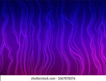 Dark Purple vector indian curved background. An elegant bright illustration with lines in Natural style. The elegant pattern can be used as a part of a brand book.