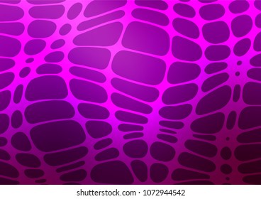 Dark Purple vector indian curved template. Creative illustration in blurred style with doodles and Zen tangles. The pattern can be used for coloring books and pages for kids.