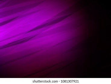 Dark Purple vector indian curved template. Shining colored illustration with doodles in Zen tangle style. The pattern can be used for wallpapers and coloring books.