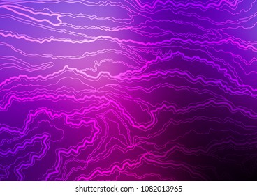 Dark Purple vector indian curved texture. Colorful illustration in abstract style with doodles. A completely new template for your business design.