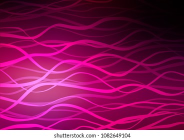 Dark Purple vector indian curved pattern. Brand-new colored illustration in blurry style with doodles. The pattern can be used for coloring books and pages for kids.