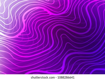 Dark Purple vector indian curved texture. A completely new color illustration in doodle style. The textured pattern can be used for website.