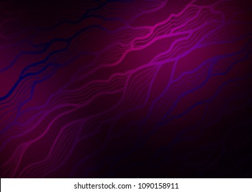 Dark Purple vector indian curved template. Blurred decorative design in Indian style with Zen tangles. Hand painted design for web, wrapping, wallpaper.