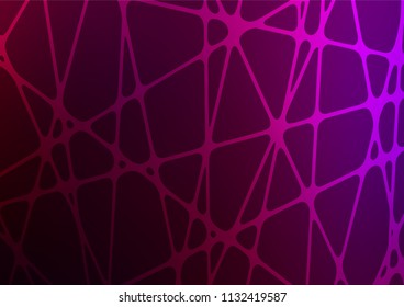 Dark Purple vector indian curved background. Brand-new colored illustration in blurry style with doodles. The textured pattern can be used for website.