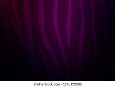 Dark Purple vector indian curved template. Brand-new colored illustration in blurry style with doodles. The pattern can be used for coloring books and pages for kids.