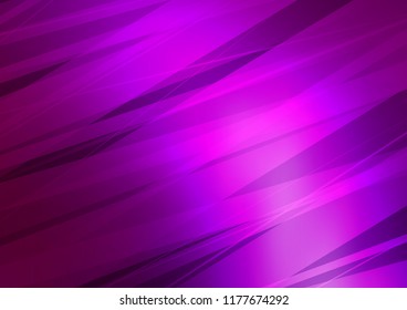 Dark Purple vector indian curved background. Geometric doodle illustration in Origami style with gradient. The completely new template can be used for your brand book.