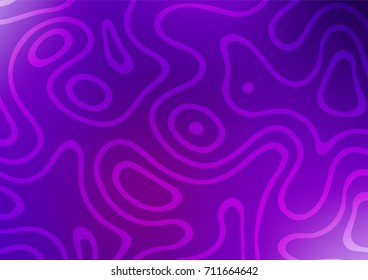 Dark Purple vector indian curved background. Creative illustration in blurred style with doodles. The template can be used as a background for cell phones.