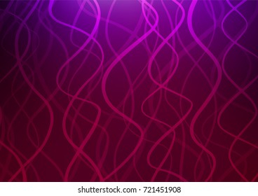 Dark Purple vector indian curved pattern. Creative illustration in blurred style with doodles and Zen tangles. Brand-new design for your business.