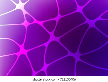 Dark Purple vector indian curved background. Colorful abstract illustration with lines in Asian style. A completely new template for your business design.