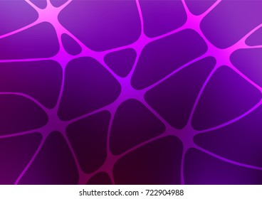 Dark Purple vector indian curved template. Brand-new colored illustration in blurry style with doodles. The template can be used as a background for cell phones.