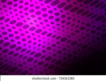 Dark Purple vector indian curved texture. Doodles on blurred abstract background with gradient. Hand painted design for web, leaflet, textile.