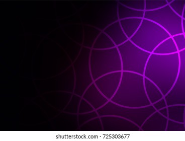 Dark Purple vector indian curved pattern. Blurred decorative design in Indian style with Zen tangles. The textured pattern can be used for website.