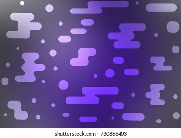 Dark Purple vector indian curved template. A vague abstract illustration with doodles in Indian style. The doodle design can be used for your web site.