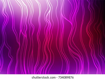 Dark Purple vector indian curved pattern. Doodles on blurred abstract background with gradient. The completely new template can be used for your brand book.