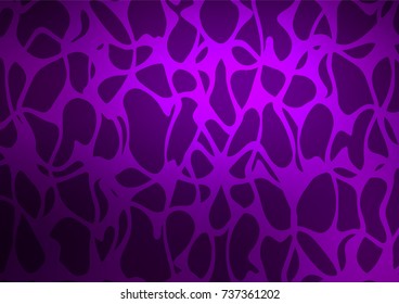 Dark Purple vector indian curved background. Shining colored illustration with doodles in Zen tangle style. The pattern can be used for wallpapers and coloring books.