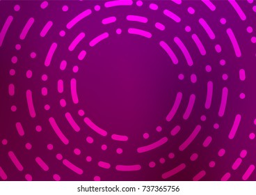Dark Purple vector indian curved background. A completely new color illustration in doodle style. The doodle design can be used for your web site.