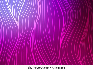 Dark Purple vector indian curved template. An elegant bright illustration with lines in Natural style. The pattern can be used for heads of websites and designs.
