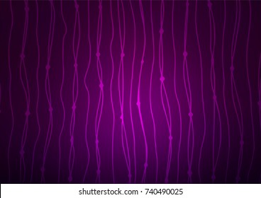 Dark Purple vector indian curved background. Geometric doodle illustration in Origami style with gradient. The doodle design can be used for your web site.