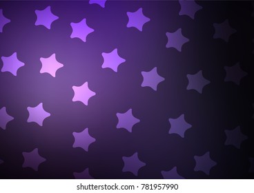 Dark Purple vector indian curved texture. Geometric doodle illustration in Origami style with gradient. The textured pattern can be used for website.