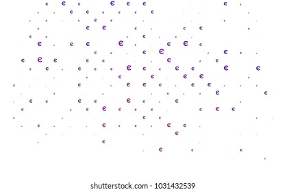 Dark Purple vector layout with banking symbols. Abstract illustration with colored financial digital symbols. Smart design for your business advert of economic, wealth.