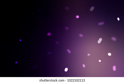 Dark Purple vector layout with bright snowflakes. Shining colored illustration with snow in christmas style. New year design for your business advert.