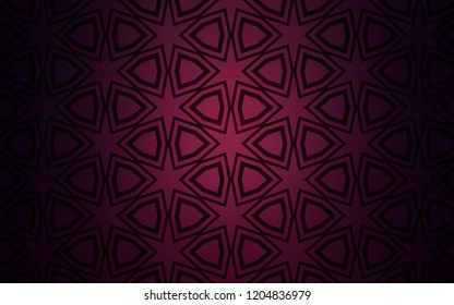 Dark Purple vector layout with bright stars. Glitter abstract illustration with colored stars. Pattern for wrapping gifts.