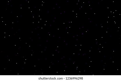 Dark Purple vector layout with bright stars. Blurred decorative design in simple style with stars. Best design for your ad, poster, banner.
