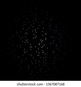 Dark Purple vector layout with bright stars. Colorful illustration with abstract gradient stars. Theme for cell phones.
