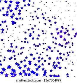 Dark Purple vector layout with bright stars. Shining colorful illustration with small and big stars. Pattern for websites, landing pages.