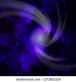 Dark Purple vector layout with bright stars. Blur decorative design in simple style with stars. Pattern for new year ad, booklets.