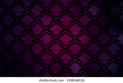 Dark Purple vector layout with bright stars. Stars on blurred abstract background with gradient. Best design for your ad, poster, banner.