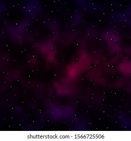 Dark Purple vector layout with bright stars. Modern geometric abstract illustration with stars. Pattern for websites, landing pages.
